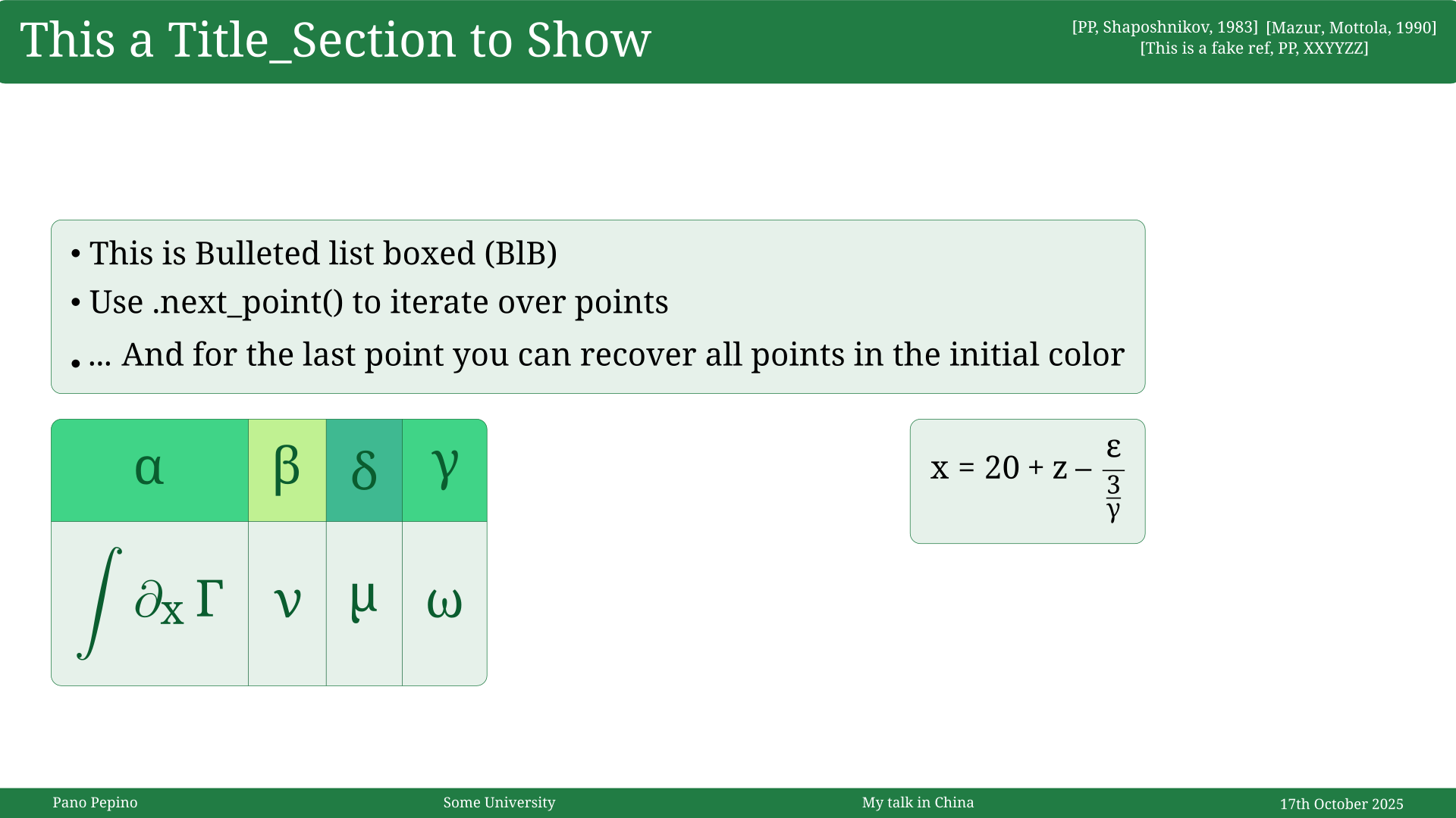 beamer_green generic
